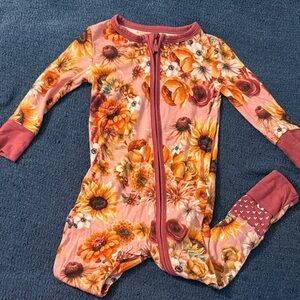 Posh Peanut Floral Kids One Piece